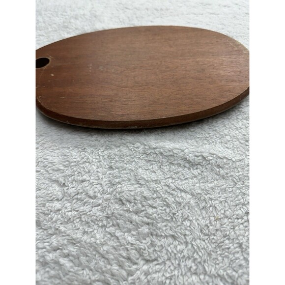 Delft Blue Windmill Cheese Board Charcuterie VTG Tile + Teak Wood Antique - Picture 7 of 16